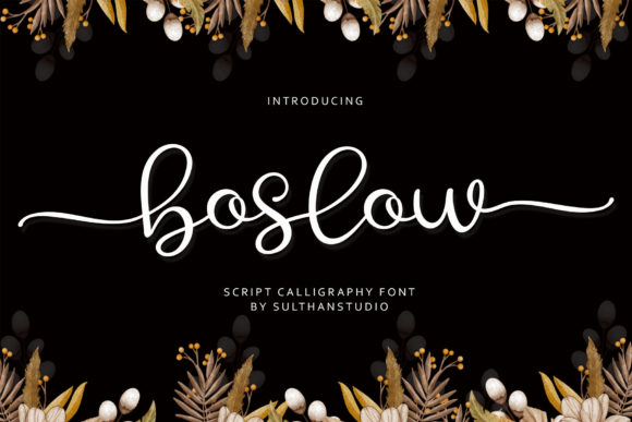 Boslow: A Script Font for Business Branding