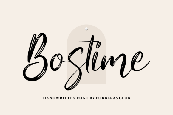 Bostime: A Flowing Script Font