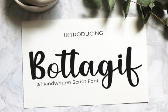 Bottagif: A Luxurious Handwritten Font