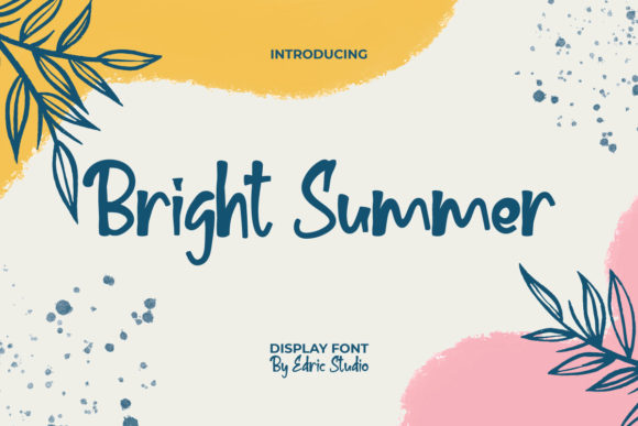 Bright Summer Font: Elegant Script for Branding