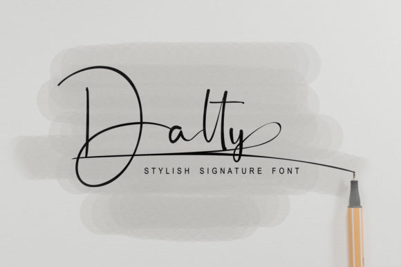 Dalty: A Graceful Script Font
