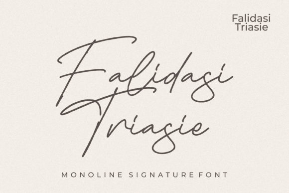 Falidasi Triasie: A Stylish Font for Business Branding