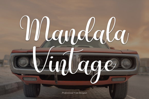 Mandala Vintage: A Timeless Script Font