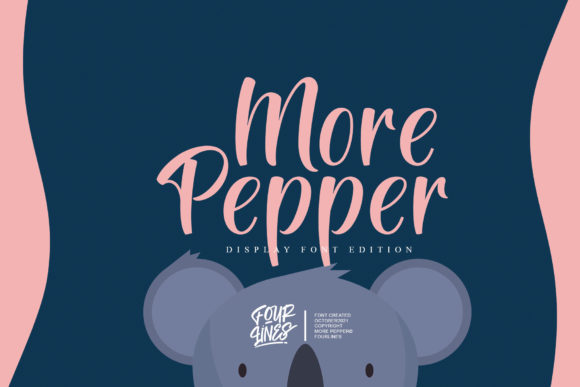 More Pepper: A Font for Elegant Branding