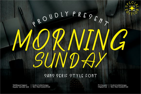 Morning Sunday Font for Creative Makers