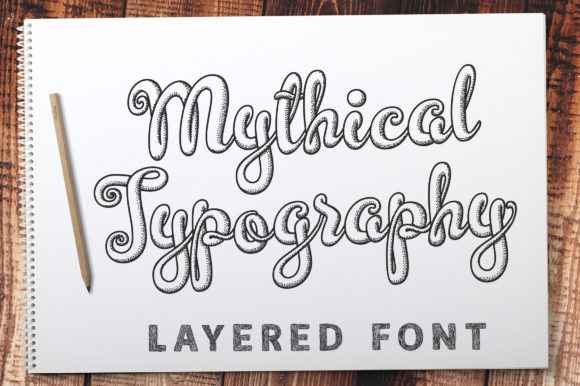 Mythical Typography: Elegant Script for Campaigns