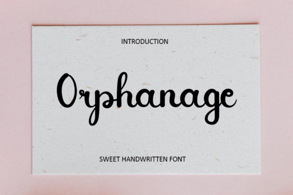 Orphanage: A Luxurious Handwritten Font