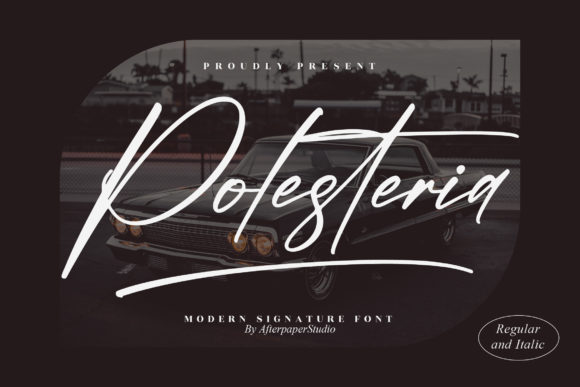 Polesteria: A Delicate Script for Business Branding