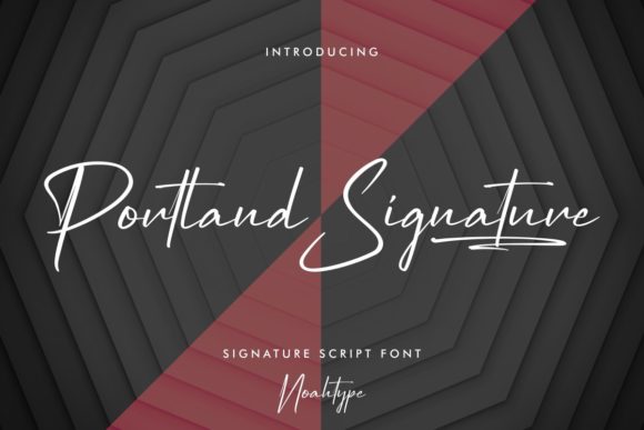 Portland Signature Font for Creative Projects