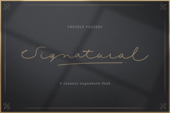 Signatural: A Delicate Script Font